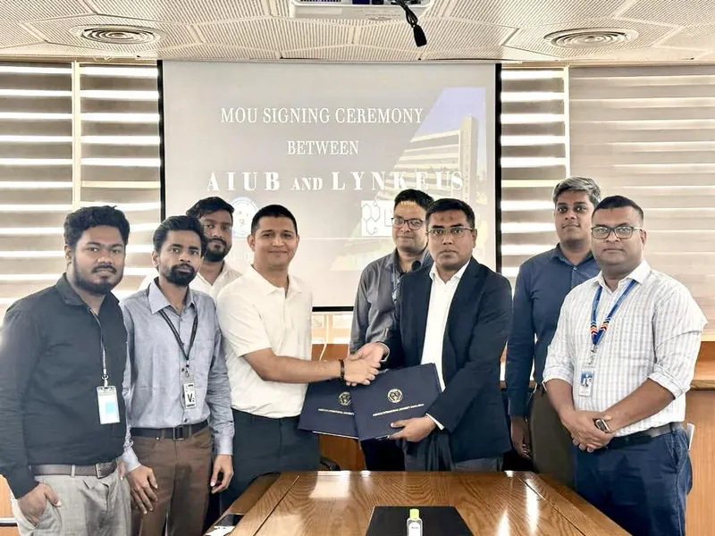 AIUB × Lynkeus industry–academia partnership