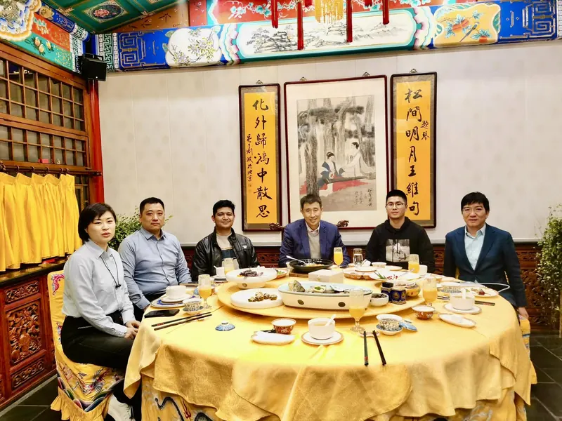 Dinner meeting with Dr. Zuo and the Huawei team